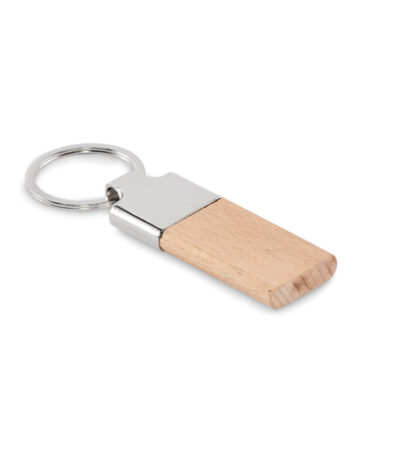 Portachiavi effetto legno - Legno - taglia 9,5x3,1cm