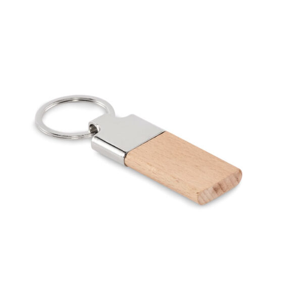 Portachiavi effetto legno - Legno - taglia 9,5x3,1cm