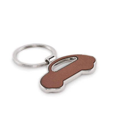 Portachiavi a forma di auto - Marrone - taglia 6,7x5,7cm