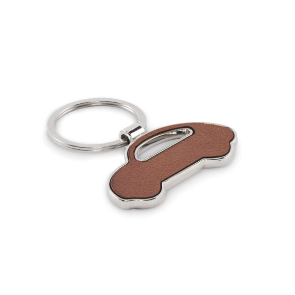 Portachiavi a forma di auto - Marrone - taglia 6,7x5,7cm