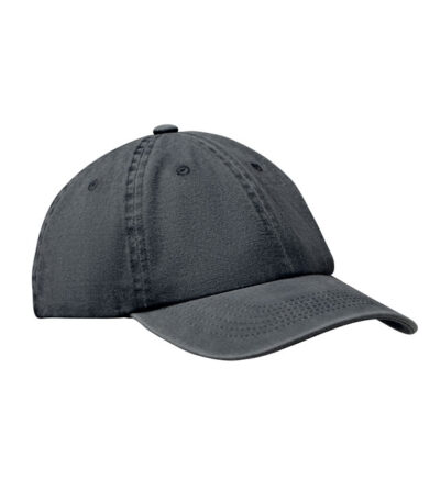 Cappellino da baseball a 6 pann - Nero - taglia 21x16x11cm