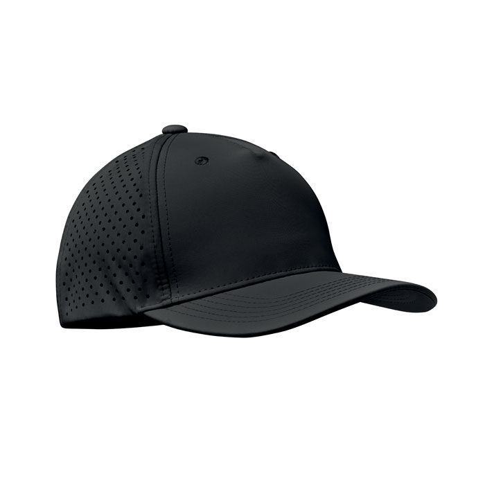 mo2543-03 Cappellino da baseball a 5 pann - Nero - taglia 21x16x11cm