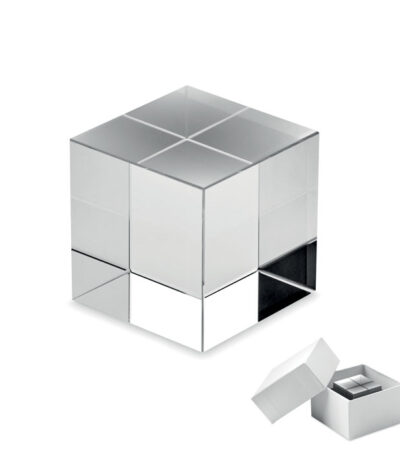 Premio cubo in vetro