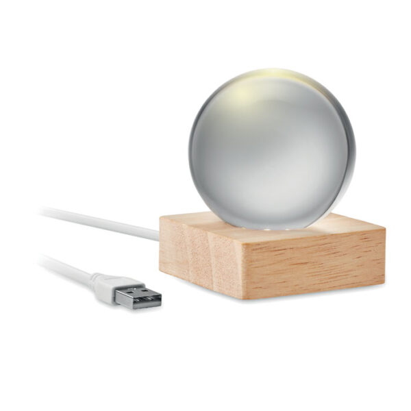 Palla di vetro a led