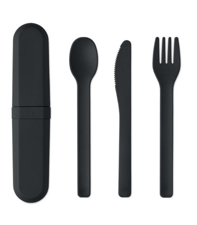 Set di posate e astuccio in pla