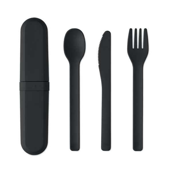 Set di posate e astuccio in pla