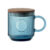 Tazza in vetro a coste da 300 ml