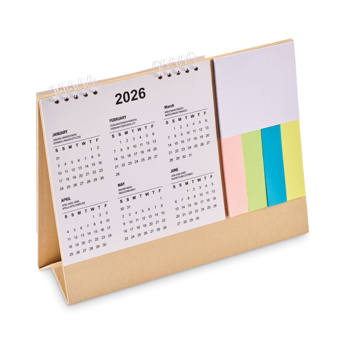 mo2756-13 Calendario da tavolo con memopa