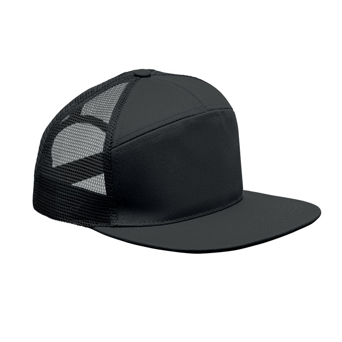 mo2866-03 Cappellino 7 pannelli - Nero - taglia 22x16x11.5cm
