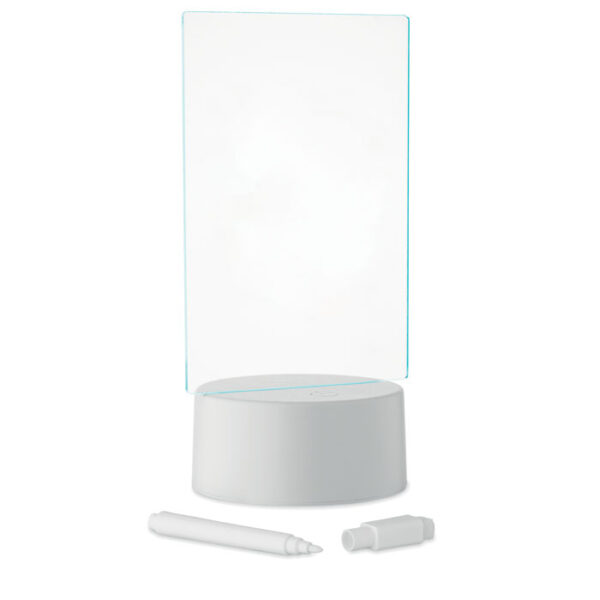 Memoboard a led illuminato