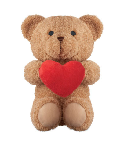 Orsetto con cuore 23 cm - Rosso - taglia 23cm