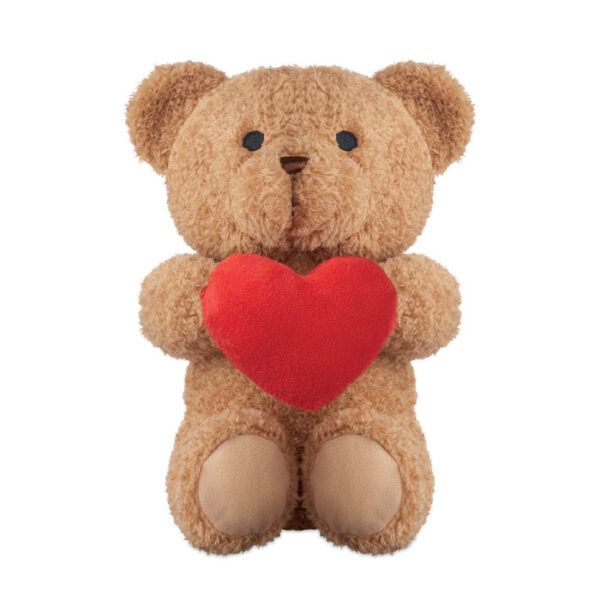 Orsetto con cuore 23 cm - Rosso - taglia 23cm