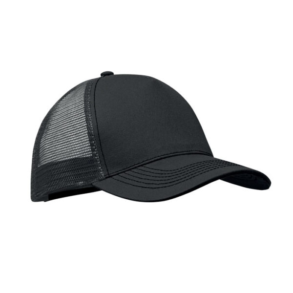 Cappello trucker a 5 pannelli - Nero - taglia 21x16x11.5cm