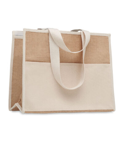 Shopper in tela e juta