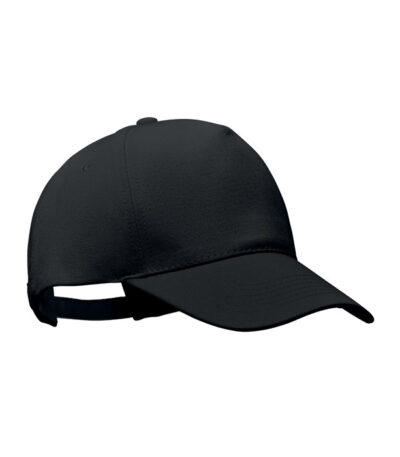 Cappello cotone bio 250 gr/m² - Nero - taglia 21x17x11cm