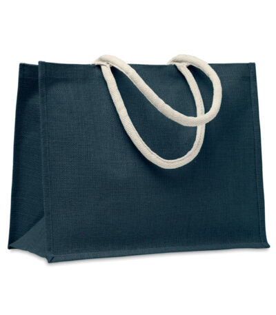 Borsa in iuta. manici in cotone