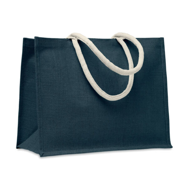 Borsa in iuta. manici in cotone