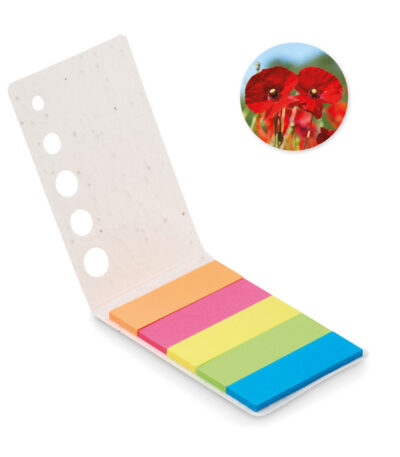 Segnapagina in carta con semi