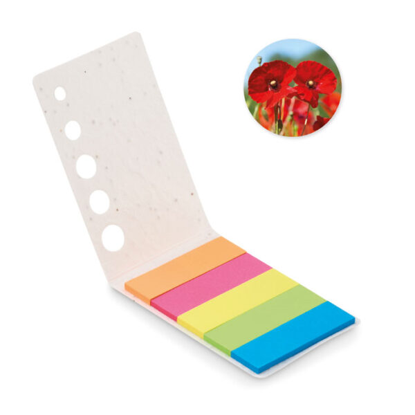Segnapagina in carta con semi