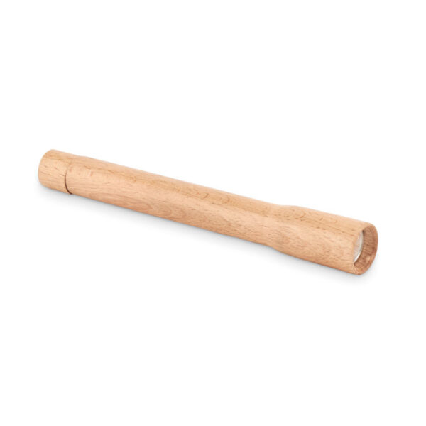 Torcia in legno con luce cob