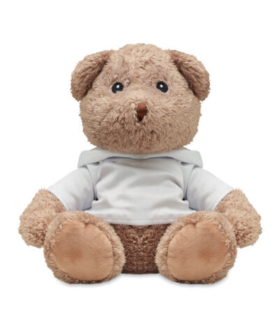 Peluche a forma di orsetto - Bianco - taglia 25x20x24cm