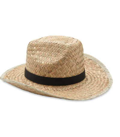 Cappello cowboy in paglia - Nero - taglia Ø36x10cm