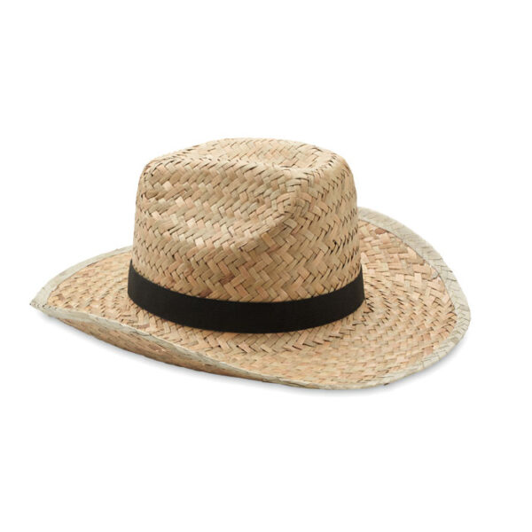 Cappello cowboy in paglia - Nero - taglia Ø36x10cm