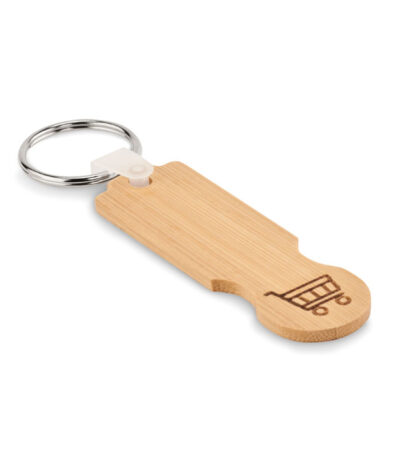 Portachiavi in bamboo - Legno - taglia 2,5 x 7,7cm