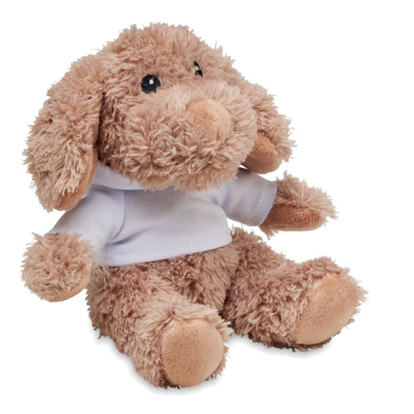 Peluche a forma di cane - Bianco - taglia 10x11x12cm