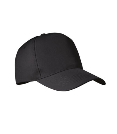 Cappellino 5 pannelli rpet - Nero - taglia 20x17x12cm
