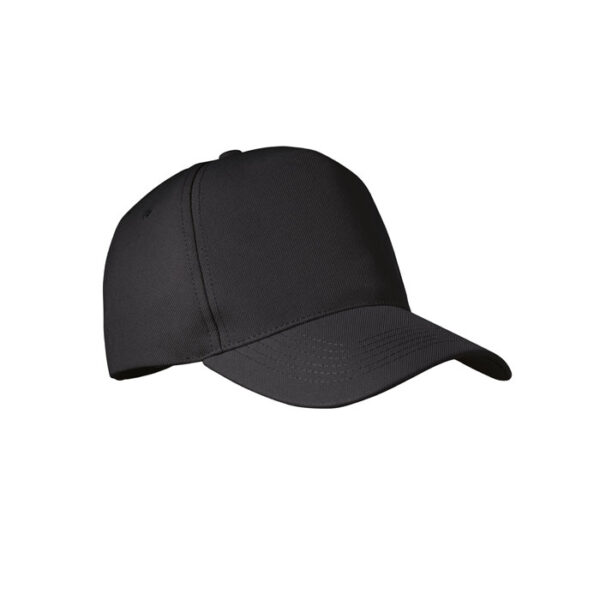 Cappellino 5 pannelli rpet - Nero - taglia 20x17x12cm