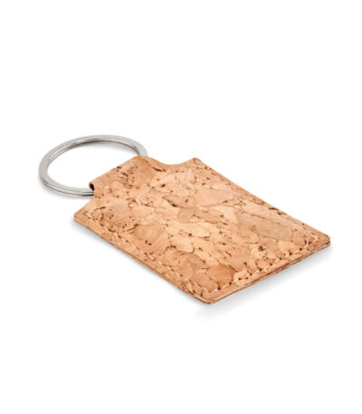 Portachiavi in sughero - Beige - taglia 4 x 6 cm