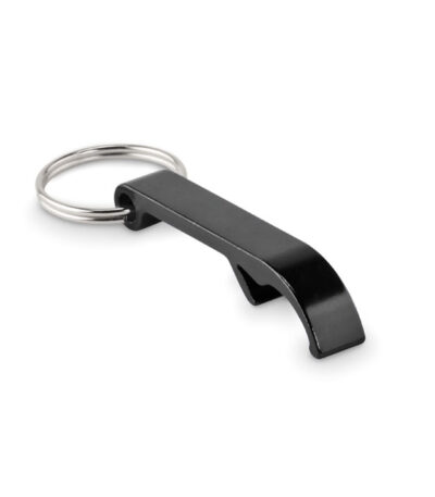 Apribottiglie in alluminio - Nero - taglia 7.5x2.5x1.3cm