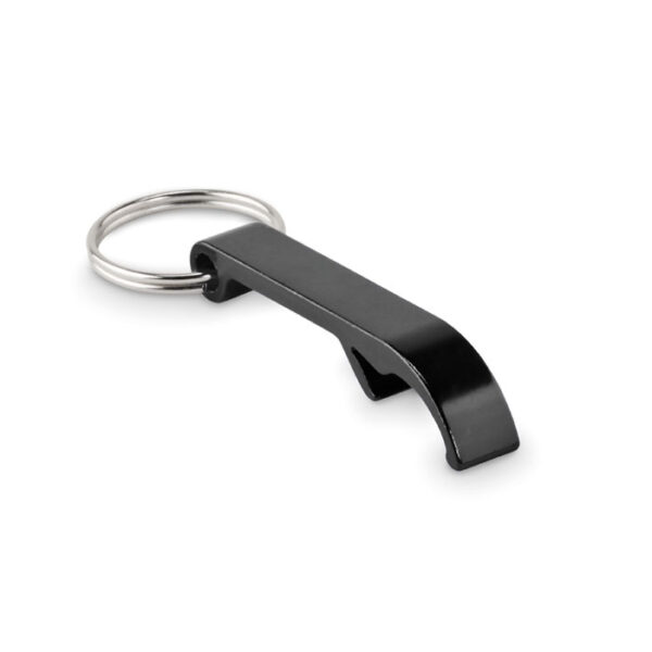 Apribottiglie in alluminio - Nero - taglia 7.5x2.5x1.3cm