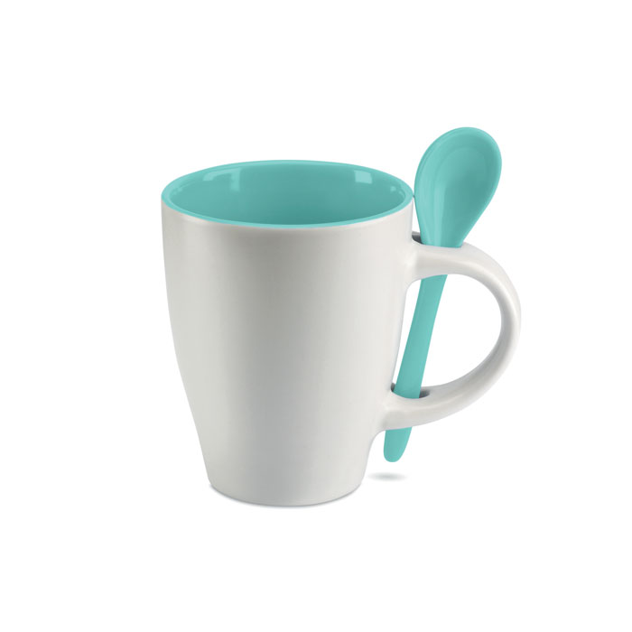 mo7344-04 Tazza bicolore con cucchiaino