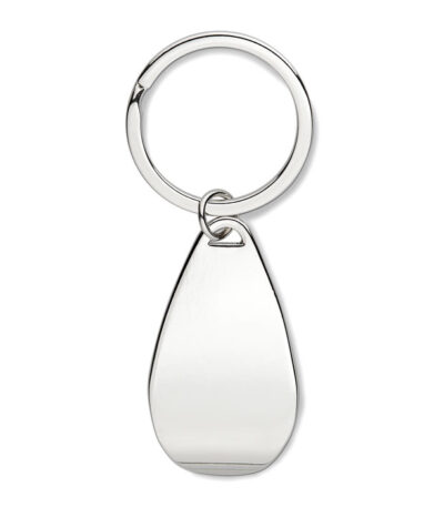 Portachiavi apribottiglia - Argento lucido - taglia 8,5x2,9x0,9 cm