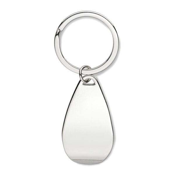 Portachiavi apribottiglia - Argento lucido - taglia 8,5x2,9x0,9 cm