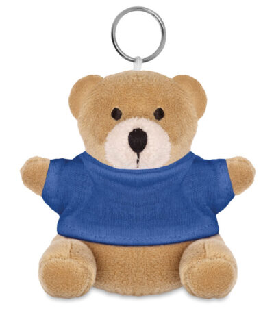 Orsetto peluche con portachiav - Blu - taglia 5x9 cm