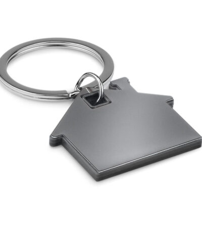 Portachiavi casa plastica - Nero - taglia 4,1x0.4x3.8cm