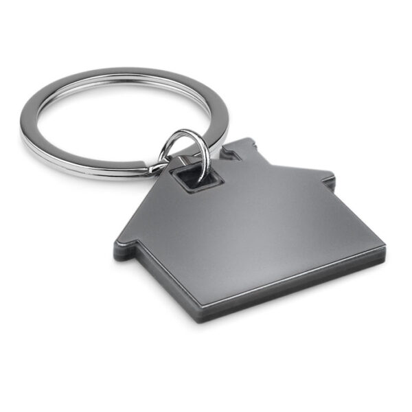 Portachiavi casa plastica - Nero - taglia 4,1x0.4x3.8cm
