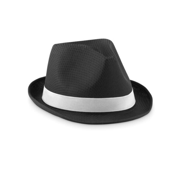 Cappello poliestere colorato - Nero - taglia Ø27x11cm