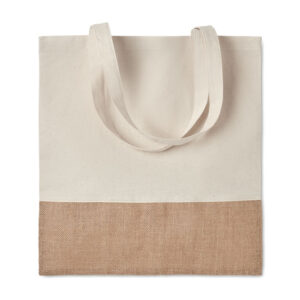 Shopper con dettagli in juta