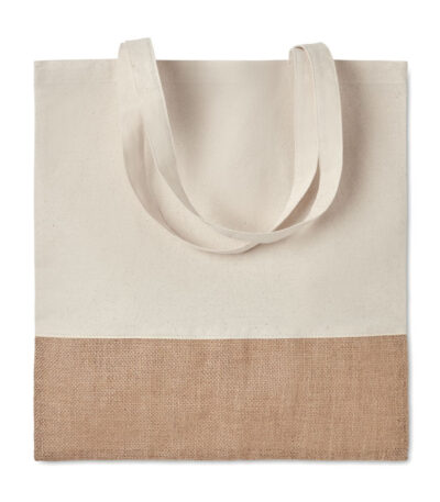 Shopper con dettagli in juta