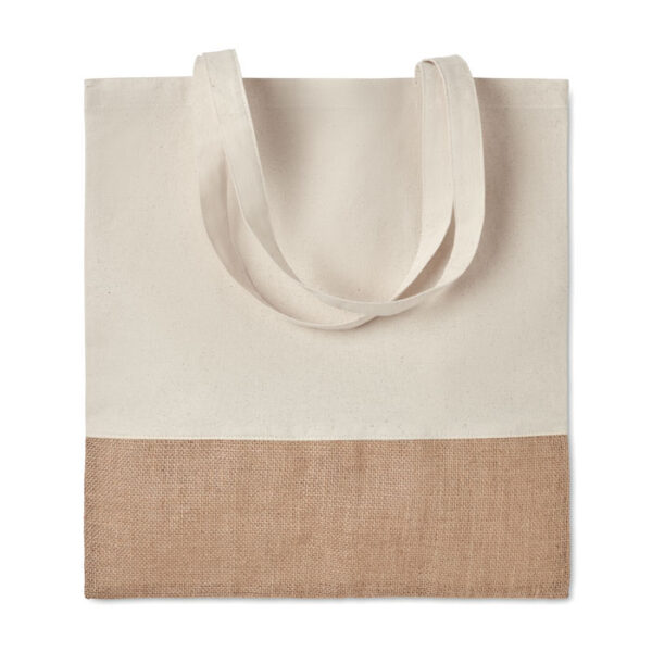 Shopper con dettagli in juta