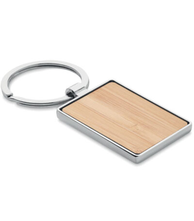 Portachiavi in bamboo - Legno - taglia 8x3,2x0,4cm