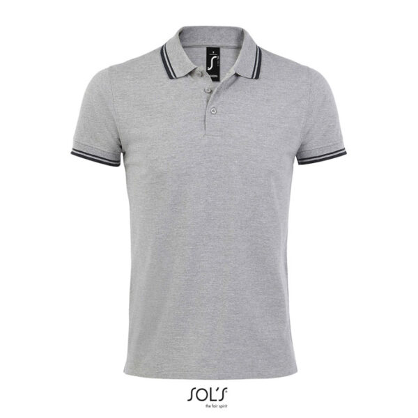 Grey melange/ french navy