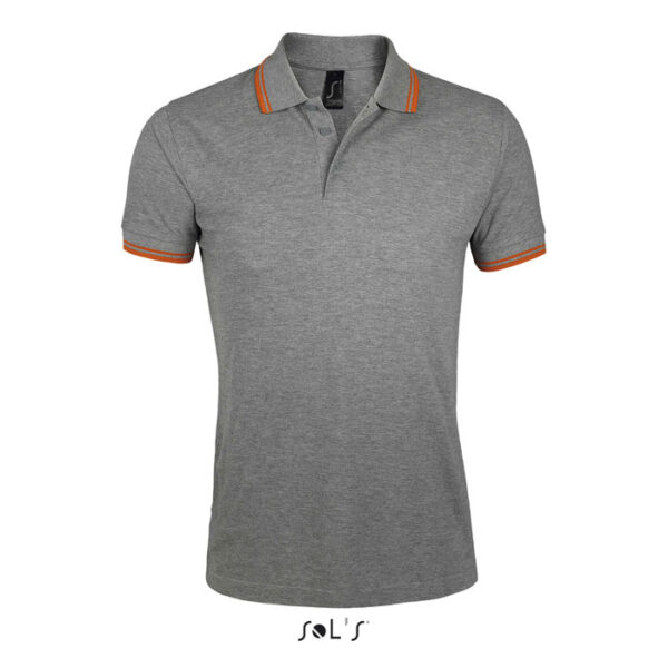 Grigio melange/arancione