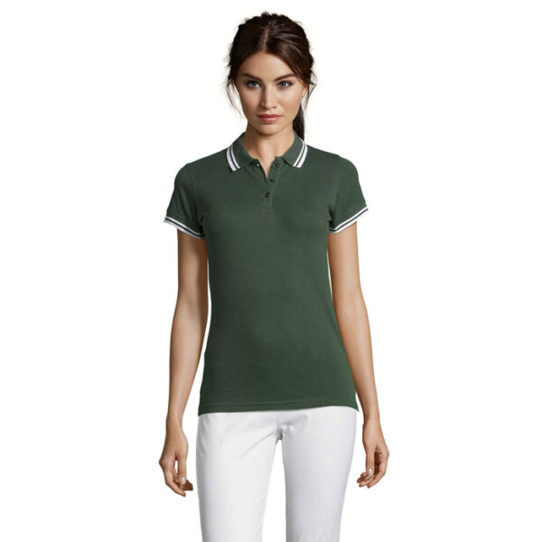 Forest green/white